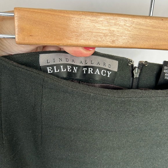 Vintage Hunter Green Wool Midi/Maxi Skirt Size 10 - Picture 4 of 9